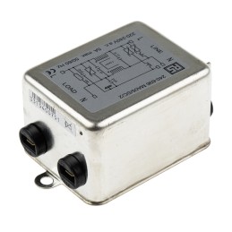 1 pcs - RS PRO 5A 240 V ac 50/60Hz, Chassis Mount RFI Filter, Fast-On