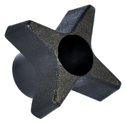 1 pcs : KNH1-HEX4P4---- - SELF-ASSEMBLY 4 ARM KNOB 1.750 I