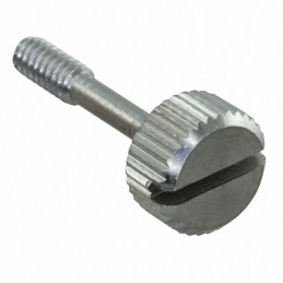 1 pcs : 0100-SS - PANEL SCREW KNOB SLOTTED 4-40