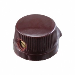 1 pcs : 1400CR - KNOB KNURLED W/SKIRT 0.250' PHEN
