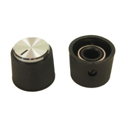 1 pcs : FC1699 - KNOB K7C BLK SF ML 6MM SILVER
