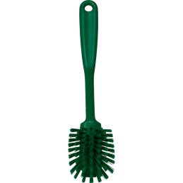 1 pcs - Vikan Medium Bristle Green Scrubbing Brush, 23mm bristle length, PET bristle material