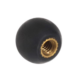 1 pcs : 0131-A - BALL KNOB BRASS INSERT 0.78'