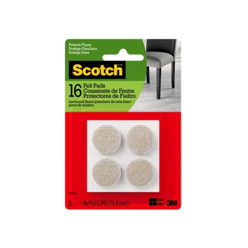 1 pcs : SP801-NA - SCOTCH ROUND FELT PADS SP801-NA