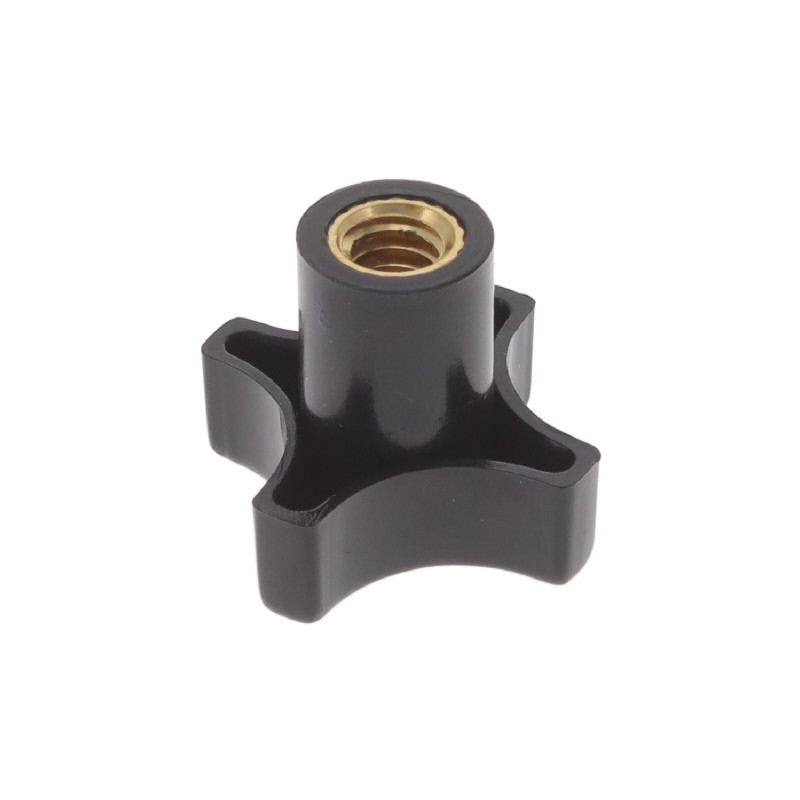 1 pcs : 2800-C - KNOB 4 ARM 1/4'-20 NYLON