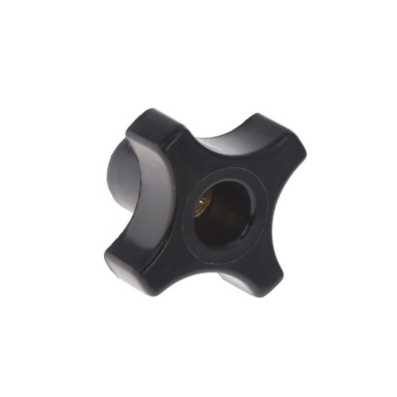 1 pcs : 2810-Y - KNOB 4 ARM 1/4'-20 NYLON
