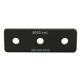 1 pcs : 2046 - 1545 END CAP BLACK W/PUSH-INS