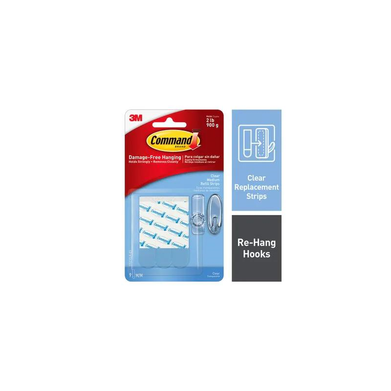 1 pcs : 17021CLR-ES - COMMAND CLEAR MEDIUM REFILL