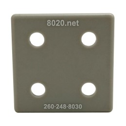 1 pcs : 2050GRA - 3030 END CAP GRAY W/PUSH-INS