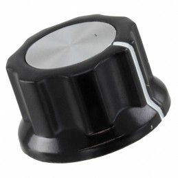 1 pcs : MPKES90B14 - KNOB FLUTED W/SKIRT 0.250' PLAST