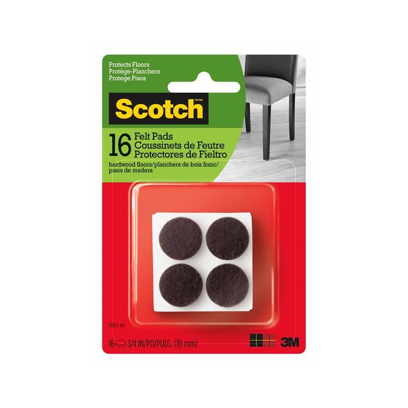 1 pcs : SP825-NA - SCOTCH ROUND FELT PADS, SP825-NA