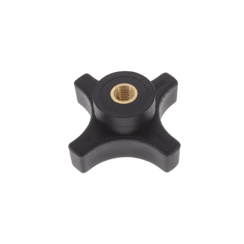 1 pcs : 2837-G - KNOB 4 ARM 5/16'-18 POLYPRO