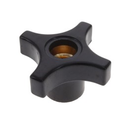 1 pcs : 2830BL - KNOB 4 ARM 1/2'-13 PHENOLIC