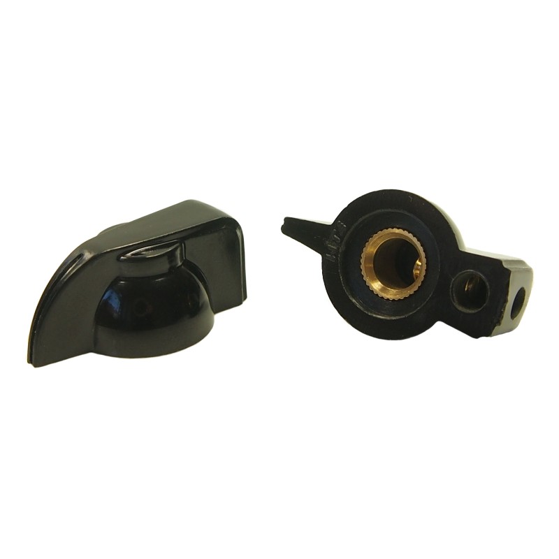 1 pcs : FC1658 - KNOB K4C BLACK 1/4' SF BLK ML
