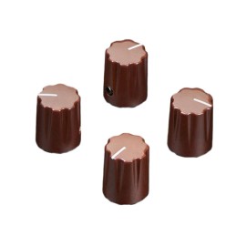 1 pcs : 5540 - BROWN MICRO POTENTIOMETER KNOB -
