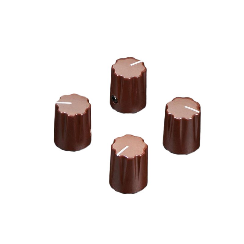 1 pcs : 5540 - BROWN MICRO POTENTIOMETER KNOB -
