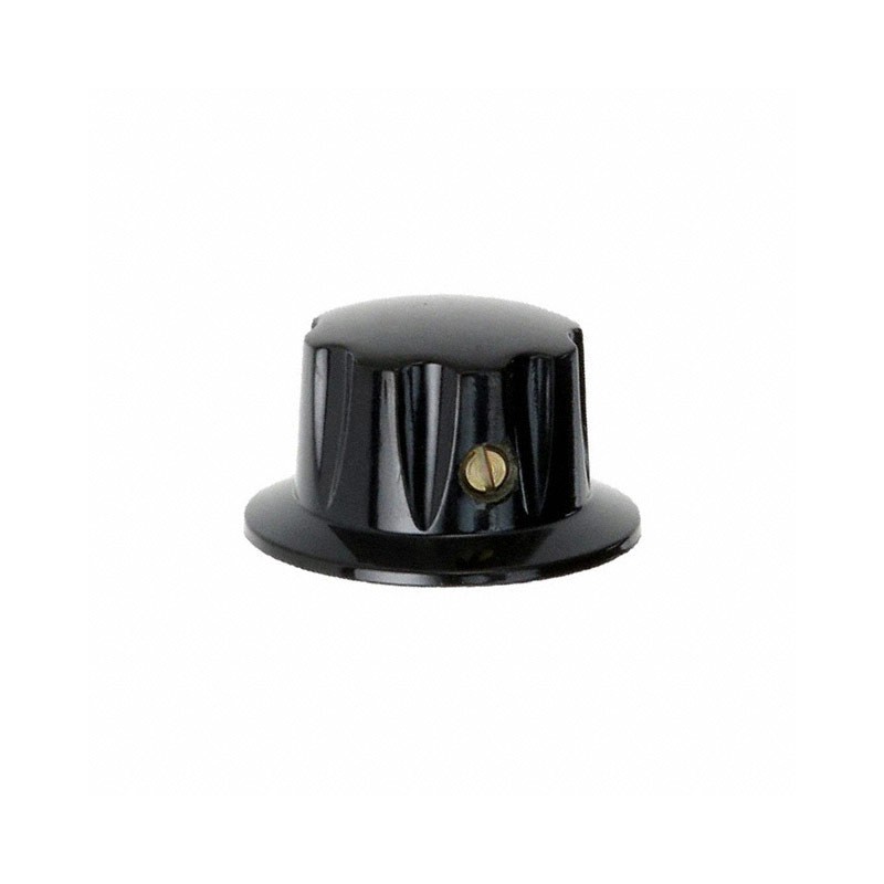 1 pcs : 1913BW - KNOB FLUTED W/SKIRT 0.250' PLAST