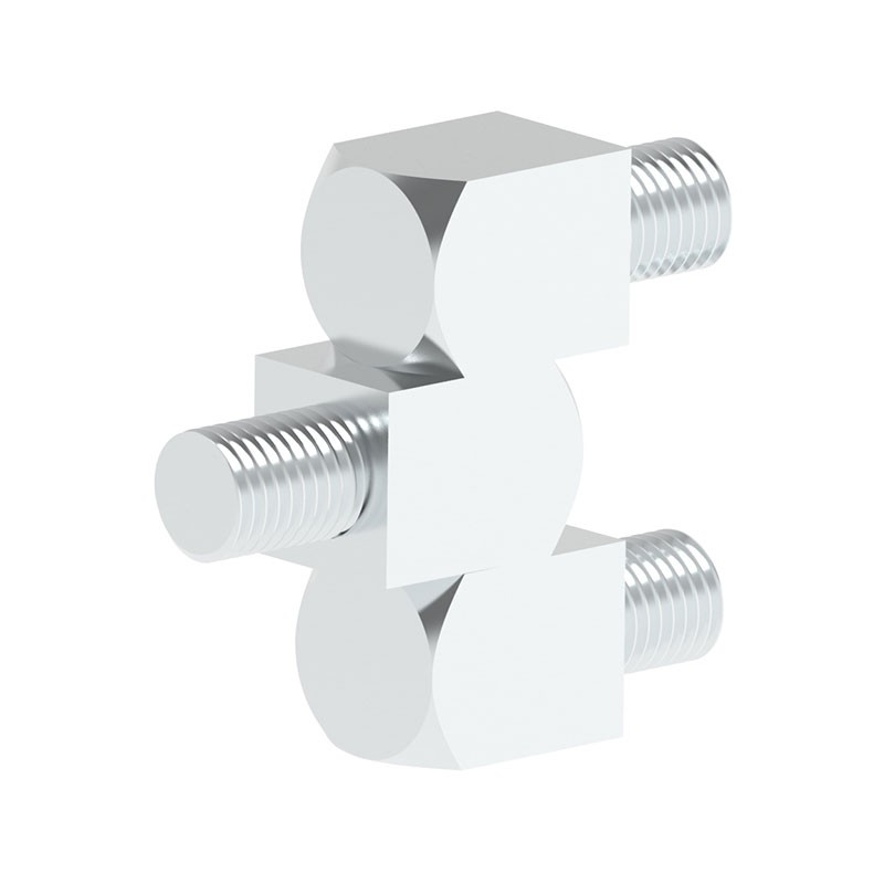 1 pcs : 09134 - SIDE MOUNTED HINGE BRASS CHROME