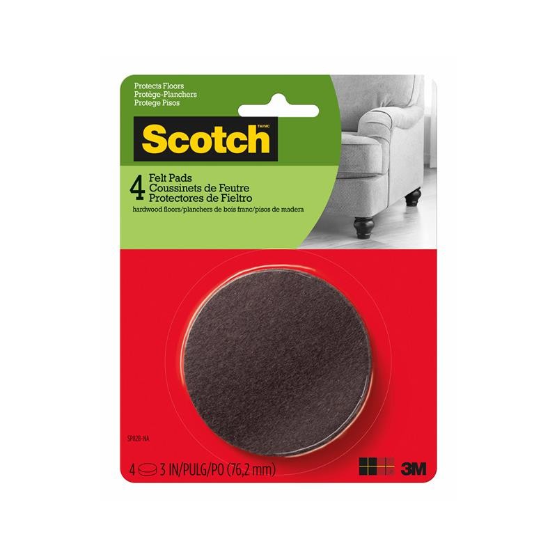 1 pcs : SP828-NA - SCOTCH ROUND FELT PADS SP828-NA,