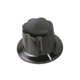 1 pcs : 5710E - KNOB FLUTED W/SKIRT 0.250' PLAST