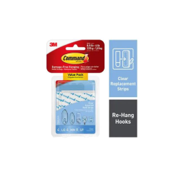 1 pcs : 17200CLR-ES - COMMAND CLEAR ASSORTED REFIL