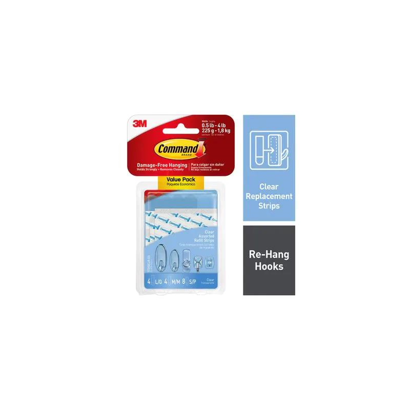 1 pcs : 17200CLR-ES - COMMAND CLEAR ASSORTED REFIL