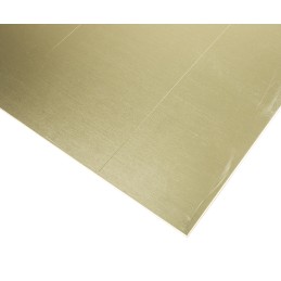 1 Lot of 1 - RS PRO Brass Metal Sheet 600mm x 300mm, 1.6mm Thick