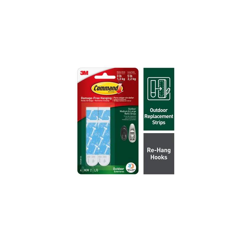 1 pcs : 17615AW-ES - COMMAND OUTDOOR MEDIUM AND L