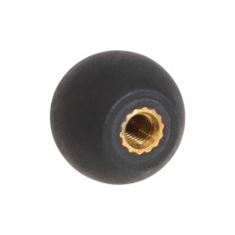 1 pcs : 0131 - BALL KNOB BRASS INSERT 0.78'