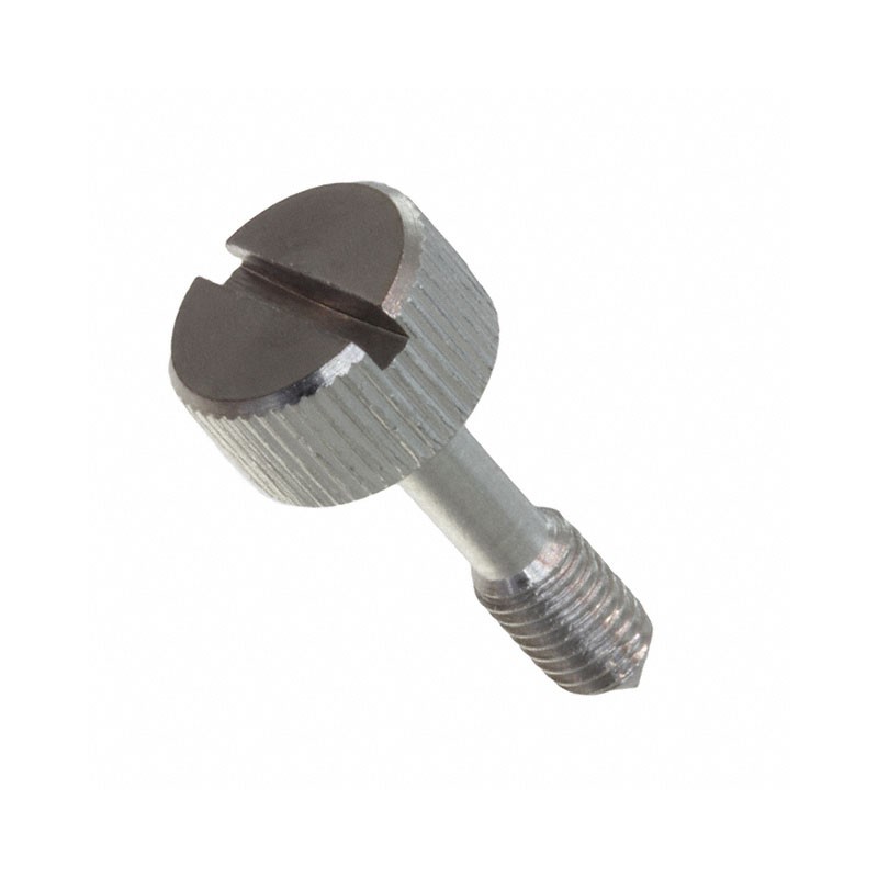 1 pcs : 0163-SS - PANEL SCREW KNOB SLOTTED 10-32