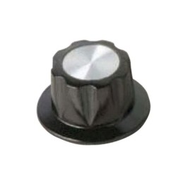 1 pcs : 5713E - KNOB FLUTED W/SKIRT 0.250' PLAST