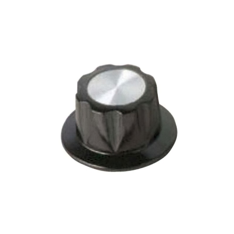 1 pcs : 5713E - KNOB FLUTED W/SKIRT 0.250' PLAST