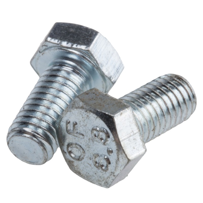 1 Bag of 100 - Zinc Plated Steel Hex, Hex Bolt, M5 x 10mm