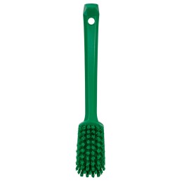 1 pcs - Vikan Medium Bristle Green Scrubbing Brush, 22mm bristle length, PET bristle material