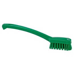 1 pcs - Vikan Medium Bristle Green Scrubbing Brush, 22mm bristle length, PET bristle material