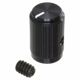 1 pcs : 420041B14 - KNOB KNURLED 0.250' METAL