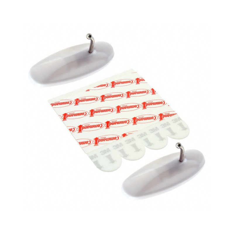 1 pcs : 17068ES - MED WIRE HOOKS 2 HOOKS 4 STRIPS