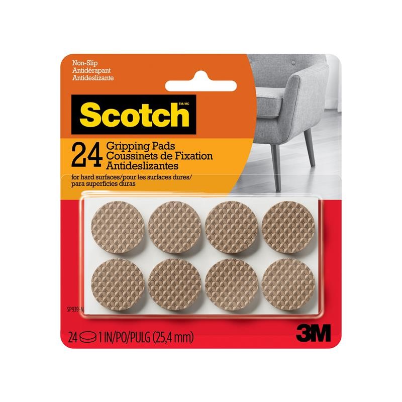 1 pcs : SP939-NA - SCOTCH GRIPPING PADS 1-IN ROUND,
