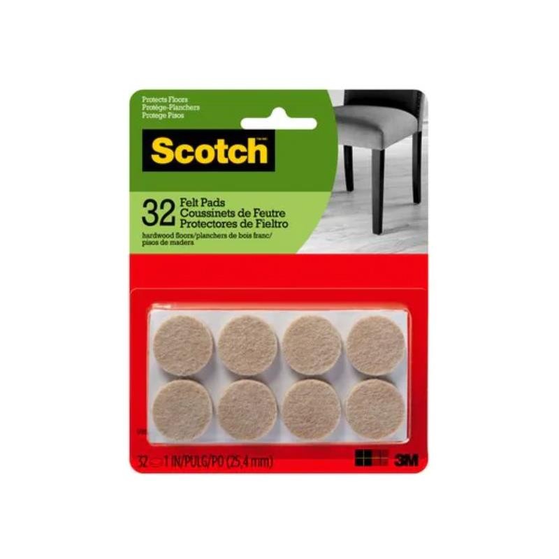 1 pcs : SP802-NA - SCOTCH ROUND FELT PADS SP802-NA,