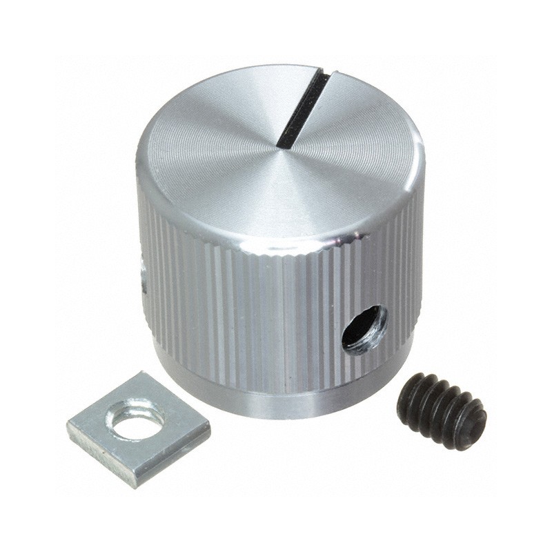 1 pcs : 420063A14 - KNOB KNURLED 0.250' METAL