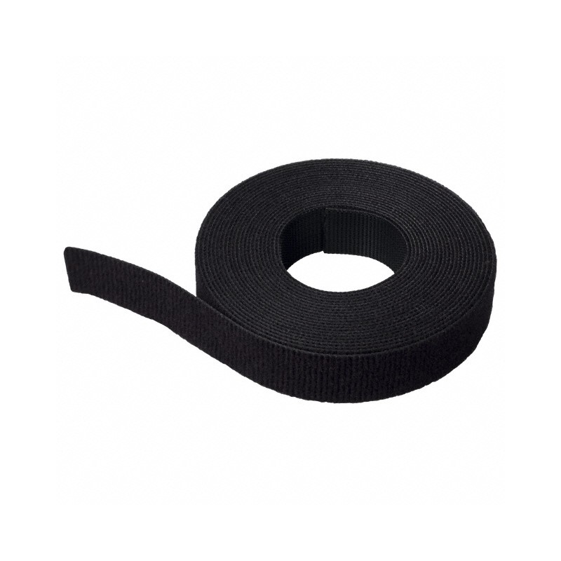1 pcs : HLSP3S-X0 - HOOK&LOOP STRIP BLACK 50LBS 1'