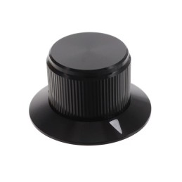 1 pcs : KNS701B14 - KNOB KNURLED W/SKRT 0.250' METAL