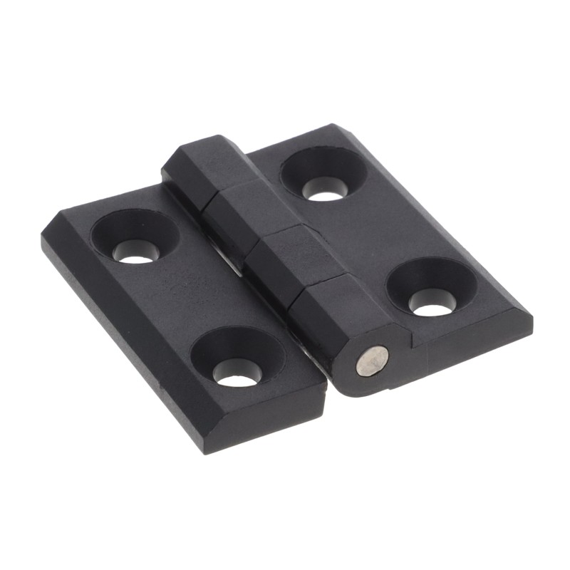 1 pcs : 199203M - LEAF HINGE 50X50 POLYMER BLACK