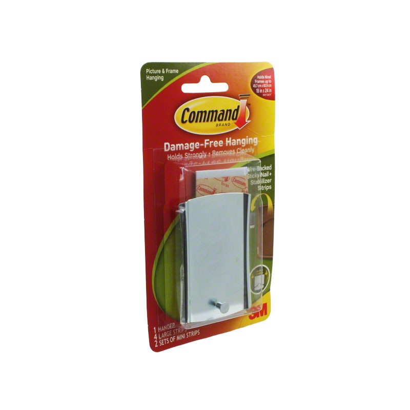 1 pcs : 17048-ES - WIRE-BACK STICKY NAIL MTL HANGER