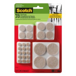 1 pcs : SP855-NA - SCOTCH ROUND FELT PADS, SP855-NA