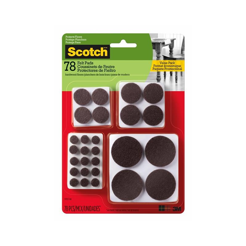 1 pcs : SP857-NA - SCOTCH ROUND FELT PADS, SP857-NA