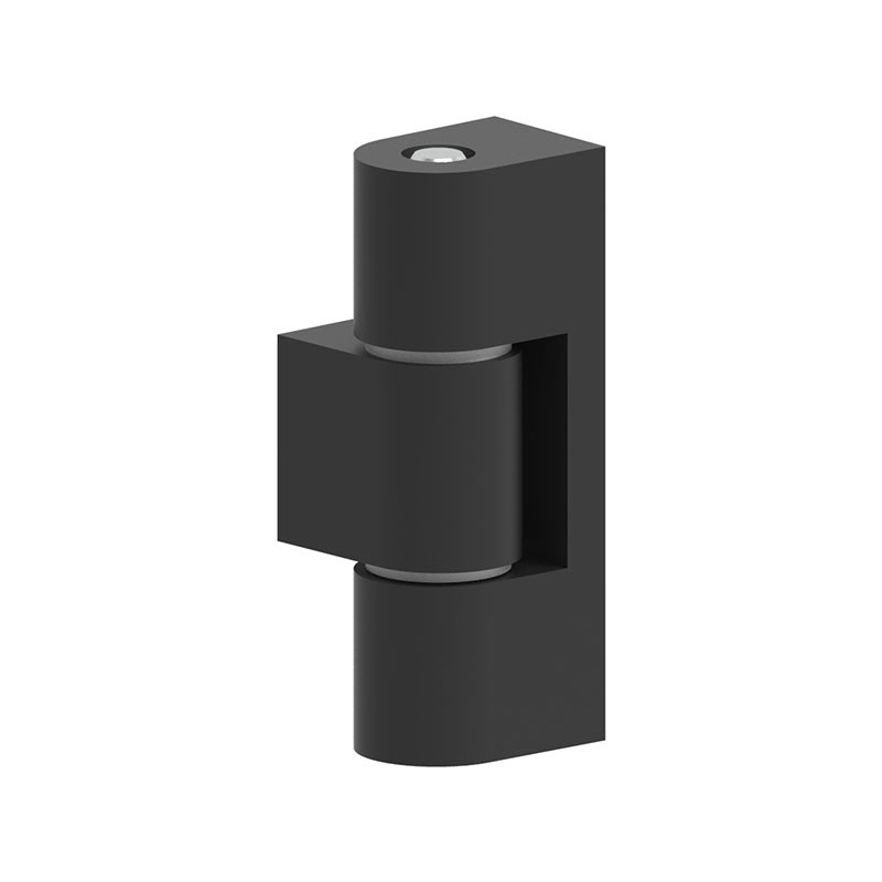1 pcs : 69312 - SIDE MOUNTED HINGE ZAMAK BLACK P