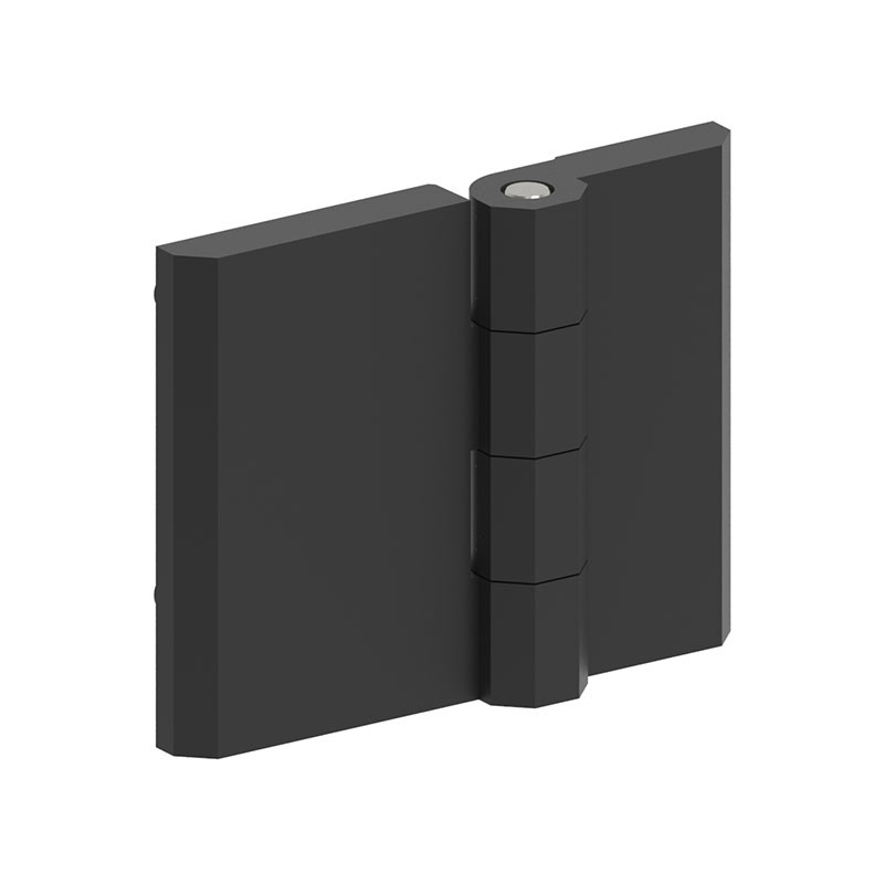 1 pcs : 099128 - LEAF HINGE 50X63 ZAMAK BLACK POW