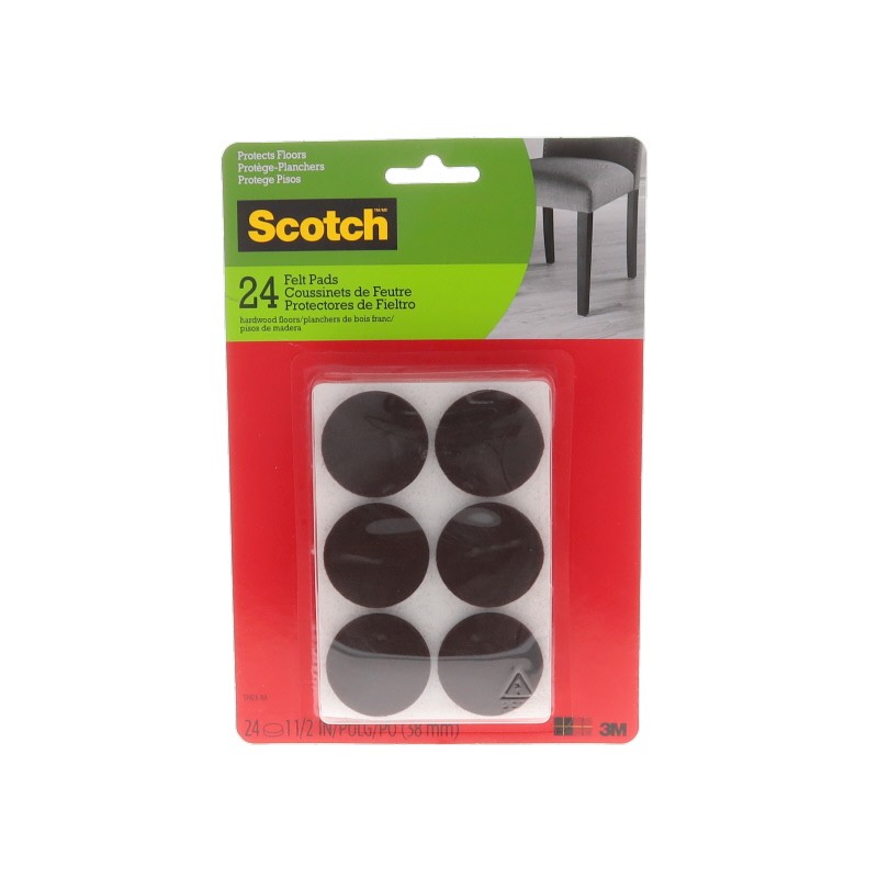 1 pcs : SP824-NA - SCOTCH ROUND FELT PADS SP824-NA