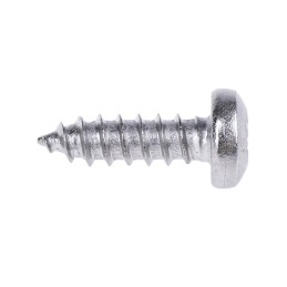 1 Bag of 100 - RS PRO Plain Stainless Steel Pan Head Self Tapping Screw, N°4 x 3/8in Long 9.5mm Long
